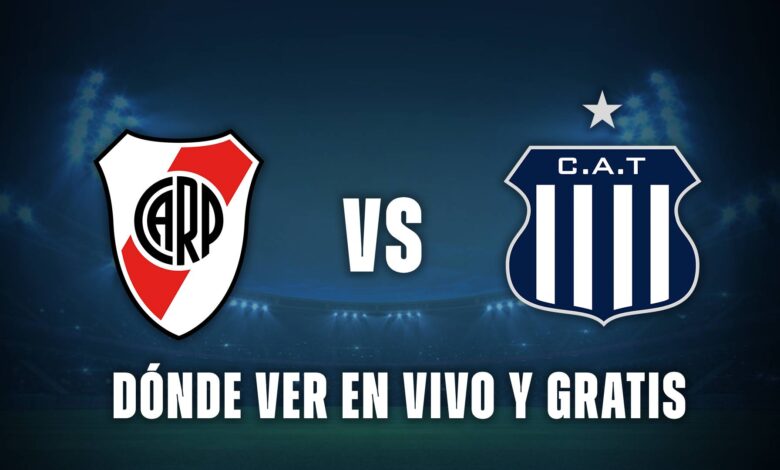 River vs Talleres hoy: dónde ver en vivo y gratis
