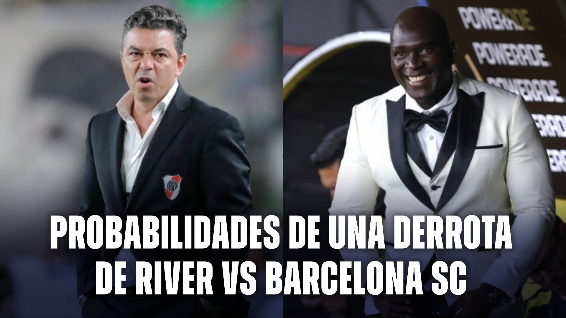 Probabilidades de una derrota de River vs Barcelona por Copa Libertadores