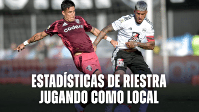 Riestra y sus estadísticas jugando como local en este 2025.