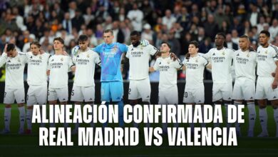 Real Madrid hoy: alineación confirmada vs Valencia