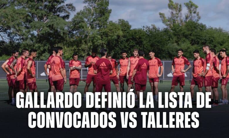 River hoy los convocados vs Talleres de Córdoba