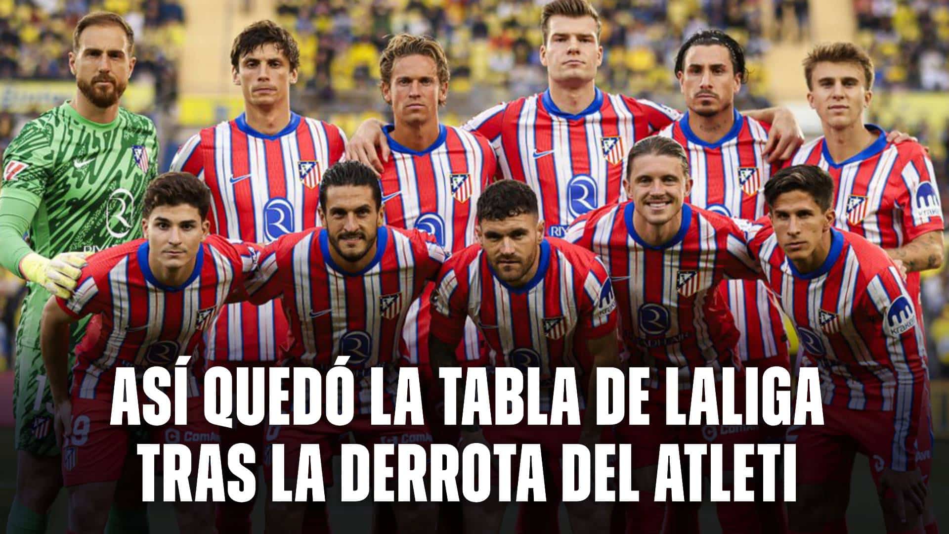 El Atlético de Madrid hoy en su visita a UD Las Palmas