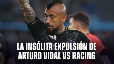 Arturo Vidal expulsado vs Racing
