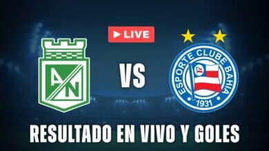 Atlético Nacional vs Bahía resultado en vivo