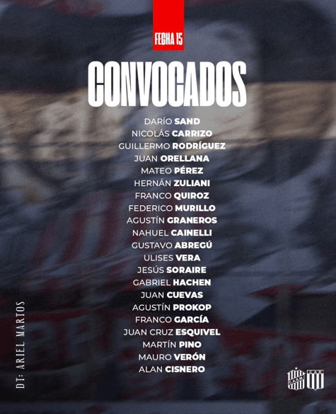 Estos son los convocados de San Martín de Tucumán vs Racing de Córdoba. 