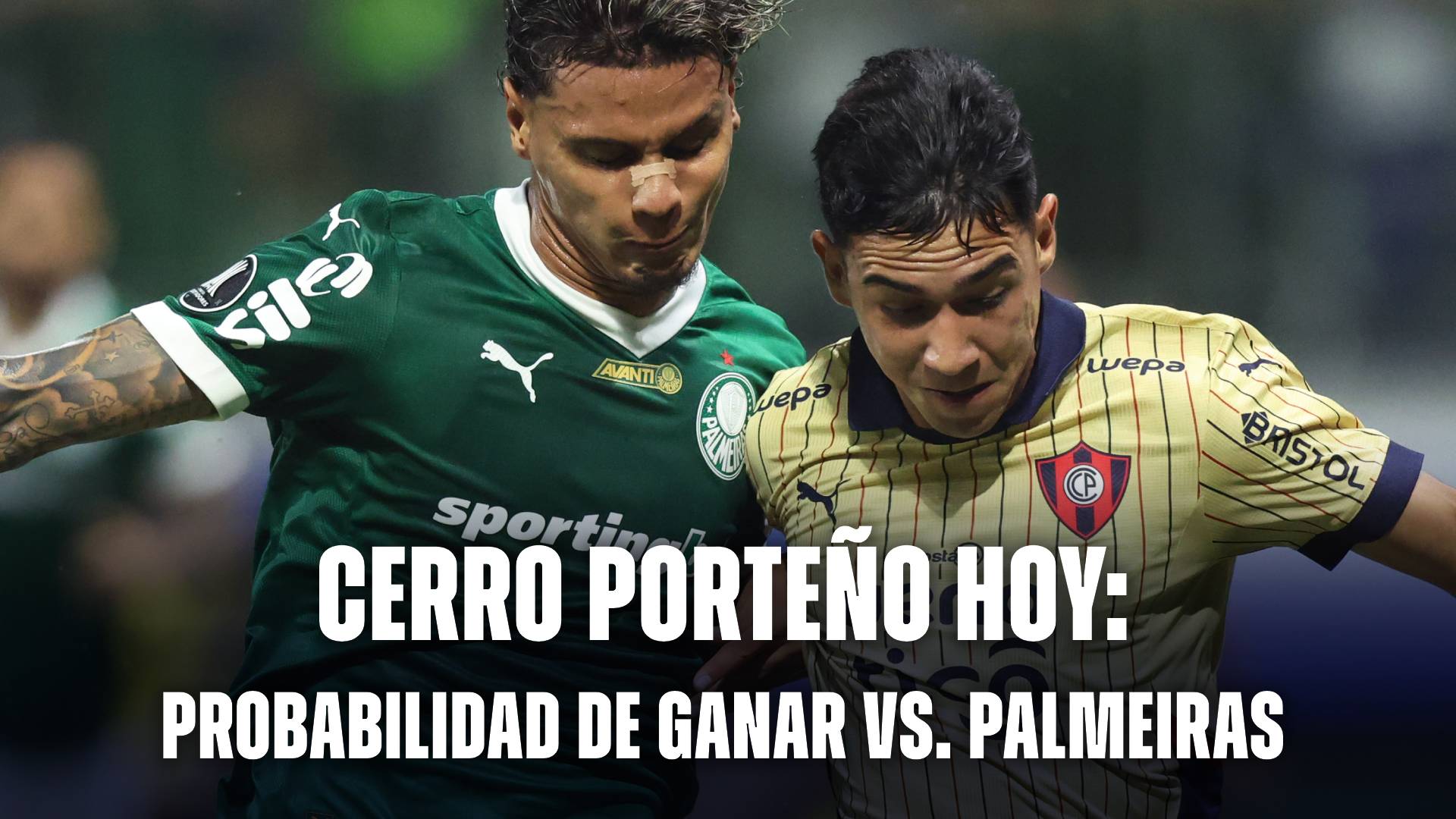Probabilidades de una victoria de Cerro Porteño hoy vs Palmeiras