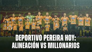 Alineación de Deportivo Pereira hoy vs Millonarios
