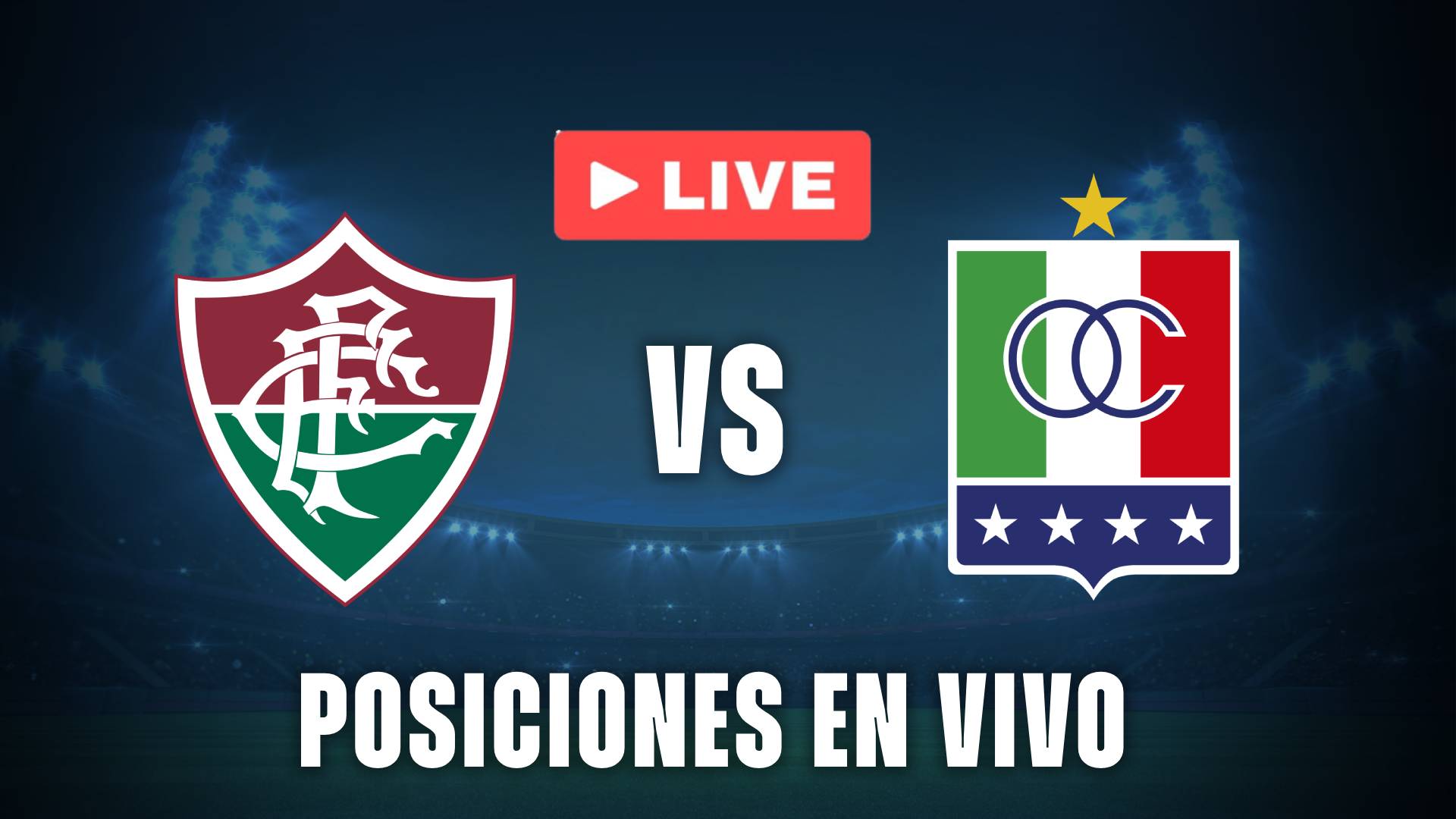 Fluminense vs Once Caldas posiciones en vivo