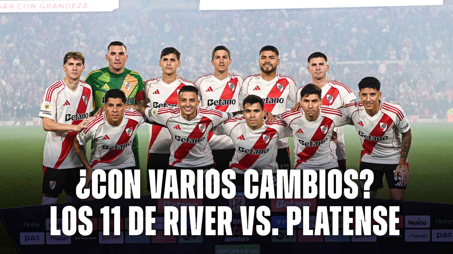 Probable formación de River vs Platense