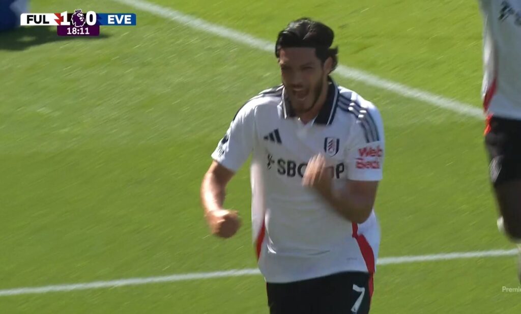 Raúl Jimenez hoy: gol ante Everton