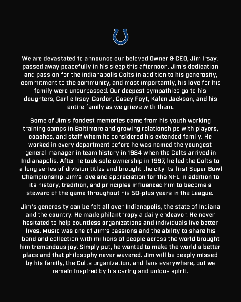 Este fue el comunicado de la franquicia. 