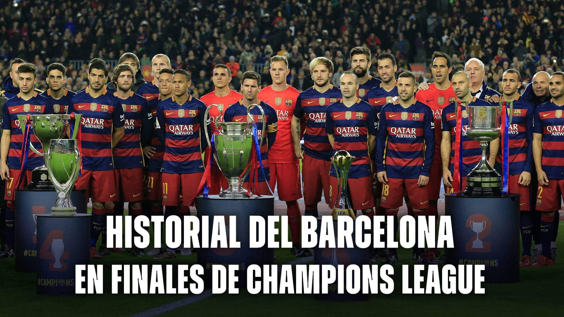 Historial del FC Barcelona en finales de Champions League