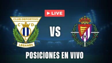 Posiciones en vivo - Leganés vs Valladolid