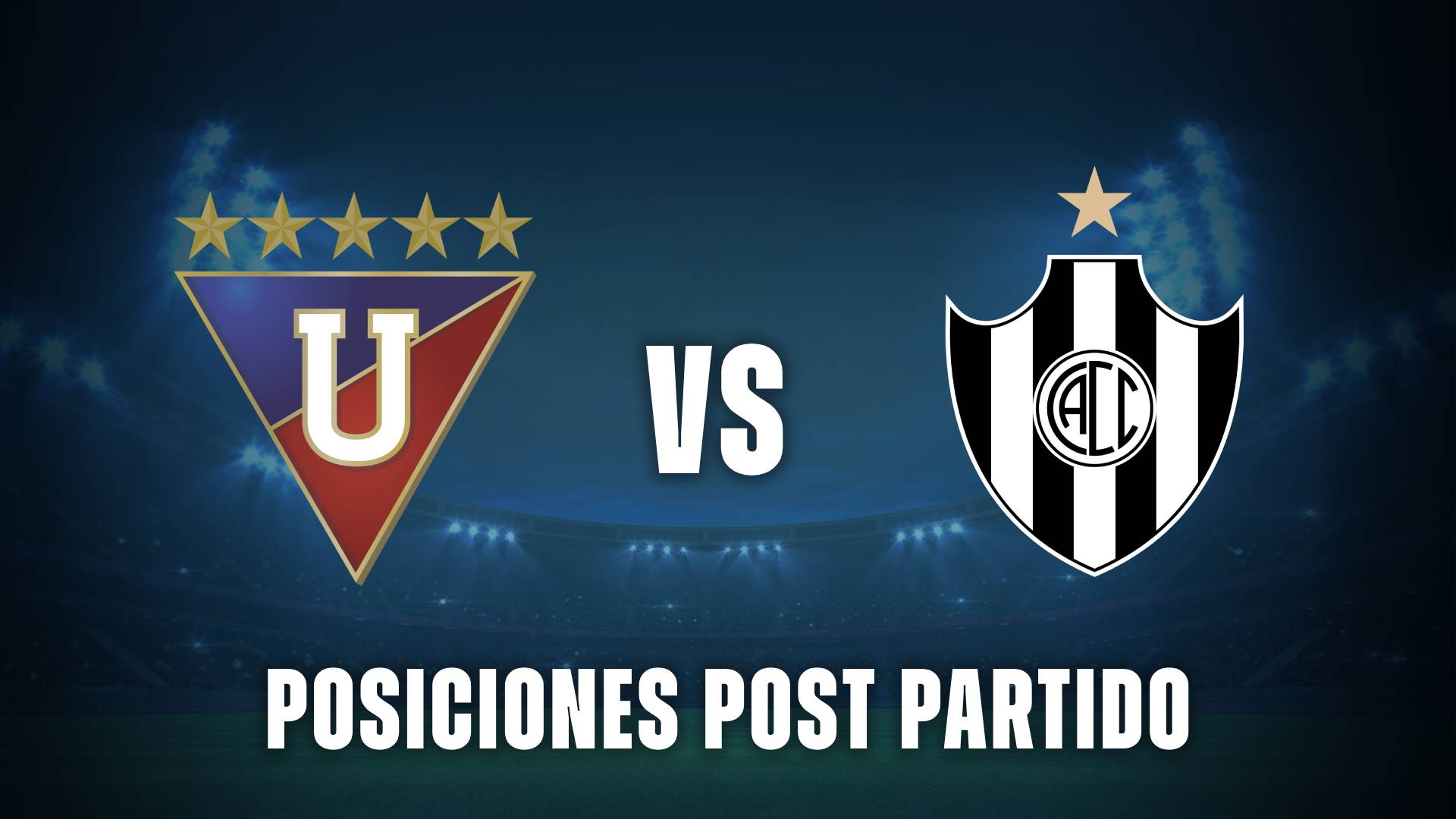 Liga de Quito vs Central Córdoba posiciones