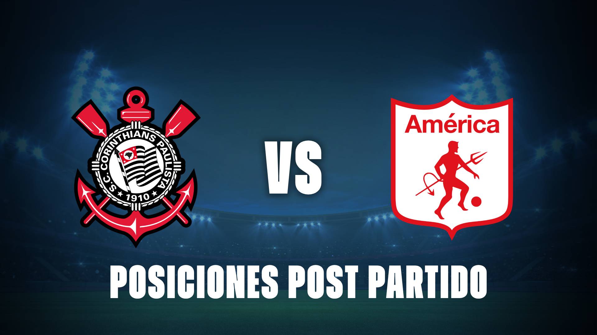 Corinthians x-x América de Cali: así quedó la tabla de posiciones de la Copa Sudamericana.