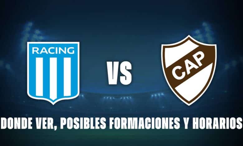 Racing vs Platense: donde ver, posibles formaciones y horarios.