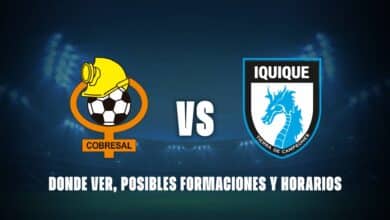 Cobresal vs Iquique: donde ver, posibles formaciones y horarios