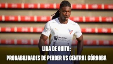 Liga de Quito: probabilidades de caer vs Central Córdoba.