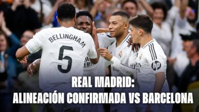 Real Madrid hoy: alineación confirmada vs Barcelona.