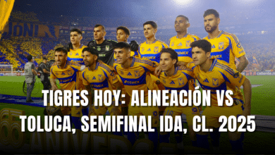 PORTADA_Tigres hoy, alineación vs Toluca, SF Ida, CL. 2025