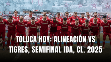PORTADA_Toluca hoy, alineación vs Tigres, Semifinal ida, CL. 2025
