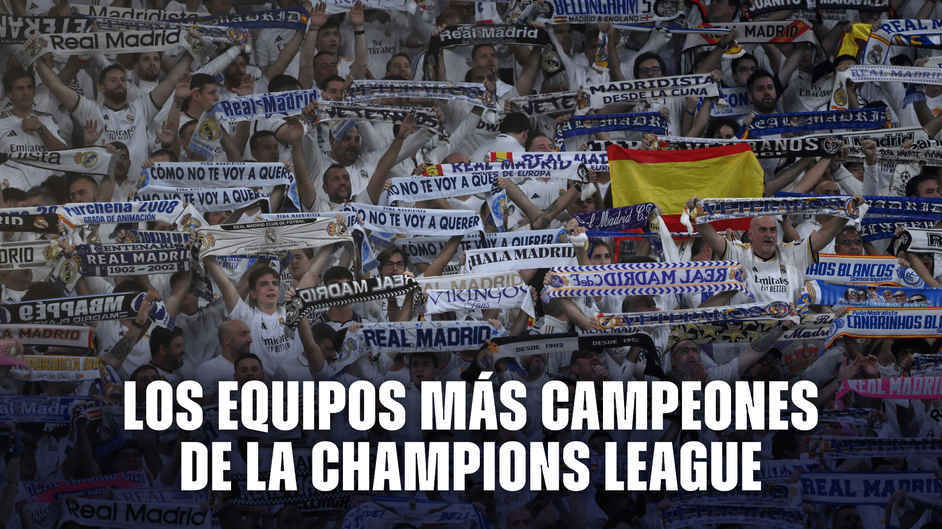 La Champions League tiene al Real Madrid como su máximo ganador, ¿quiénes lo suceden?.