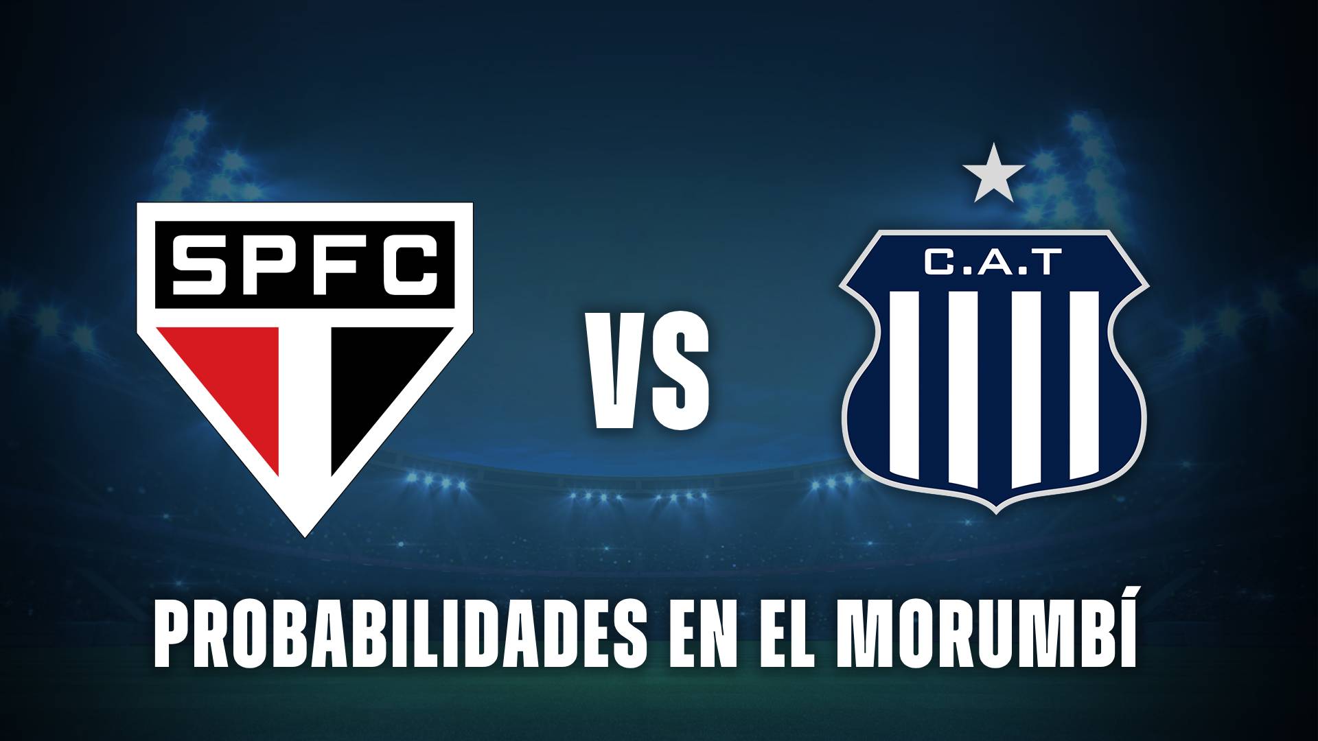 Probabilidades Talleres vs Sao Paulo en el Morumbí