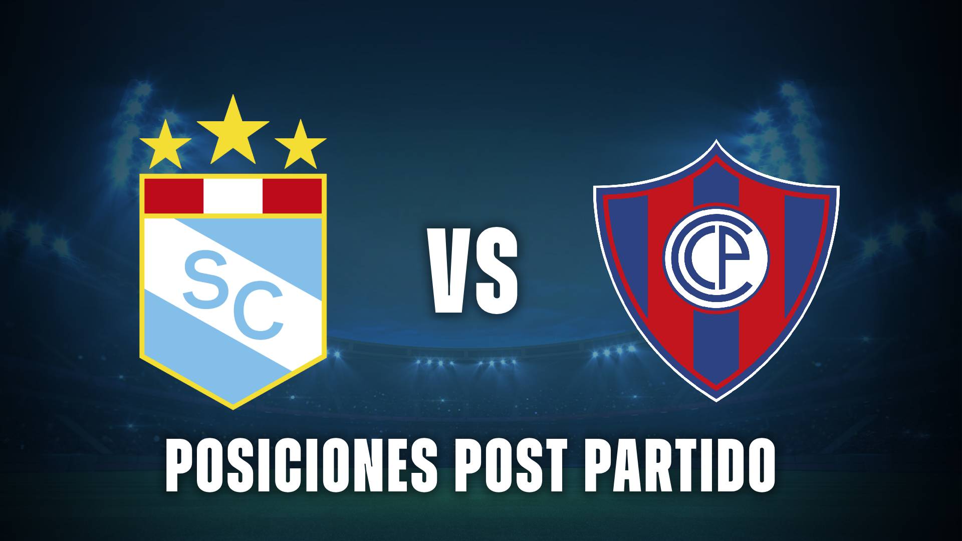 Sporting Cristal vs Cerro Porteño posiciones post partido