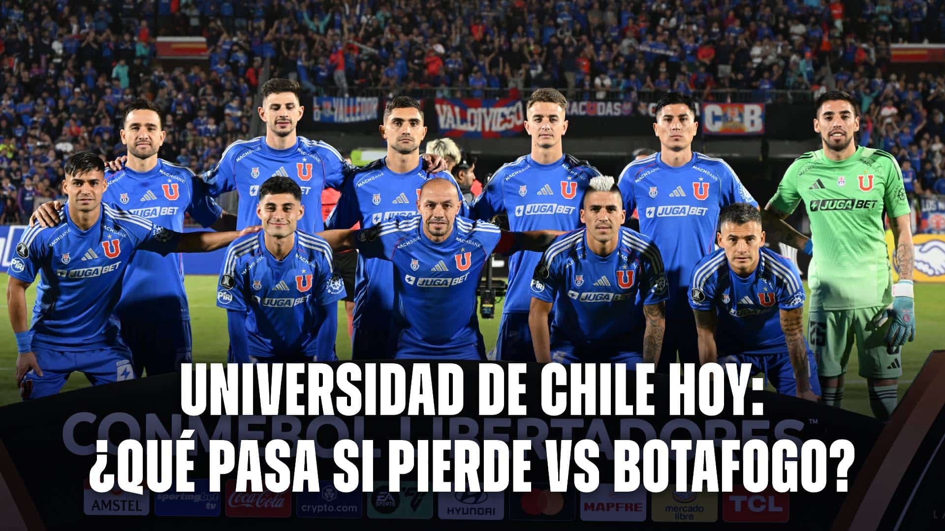 Universidad de Chile hoy: Formación para enfrentar ante Colo Colo