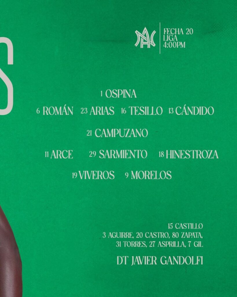 El Xi de Atlético Nacional