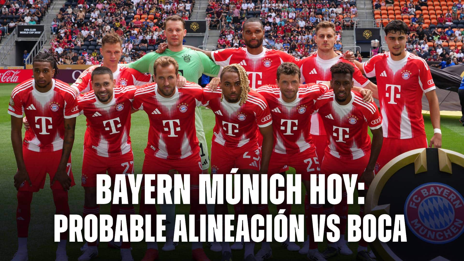 Bayern Múnich posible formación vs Boca