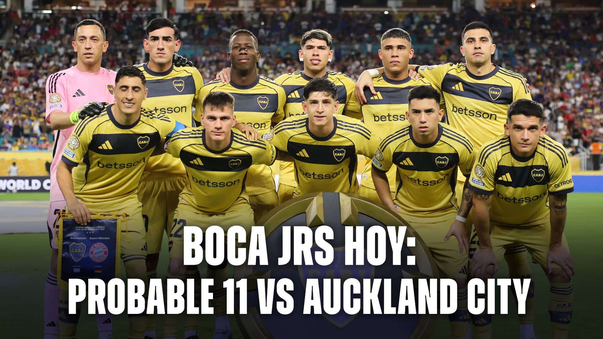 Boca hoy: probable formación vs Auckland City