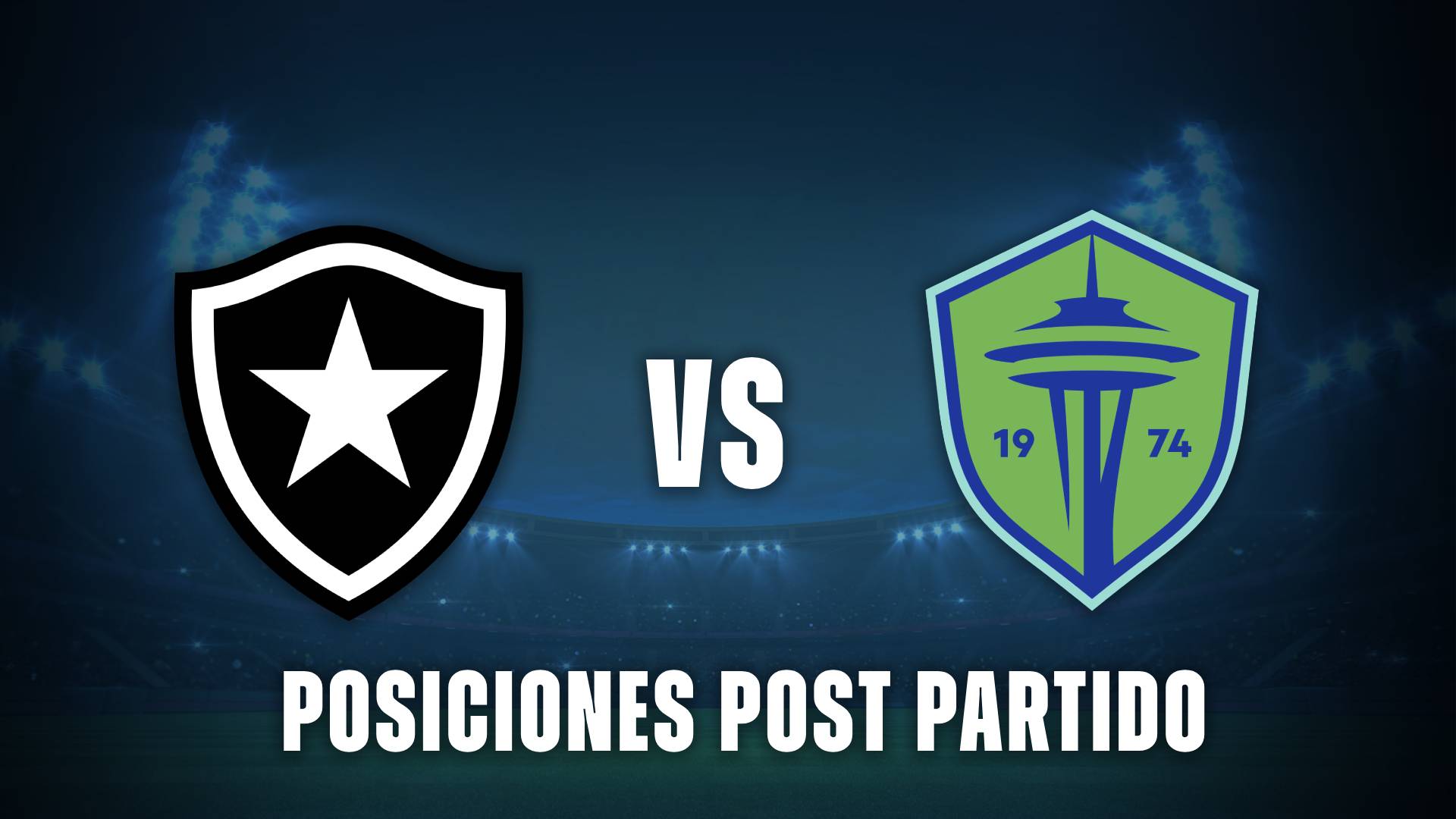 Botafogo vs Seattle Sounders posiciones