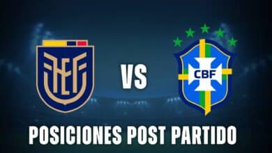 Ecuador vs Brasil: posiciones de eliminatorias post partido