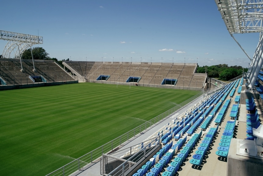 El Estadio Único de San Nicolás, listo para un partidazo entre Rosario Central vs Unión