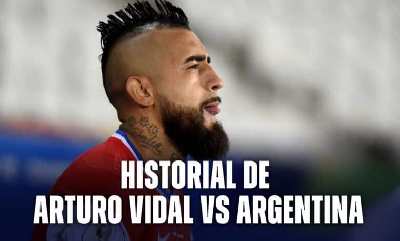 Historial de Arturo Vidal vs Argentina