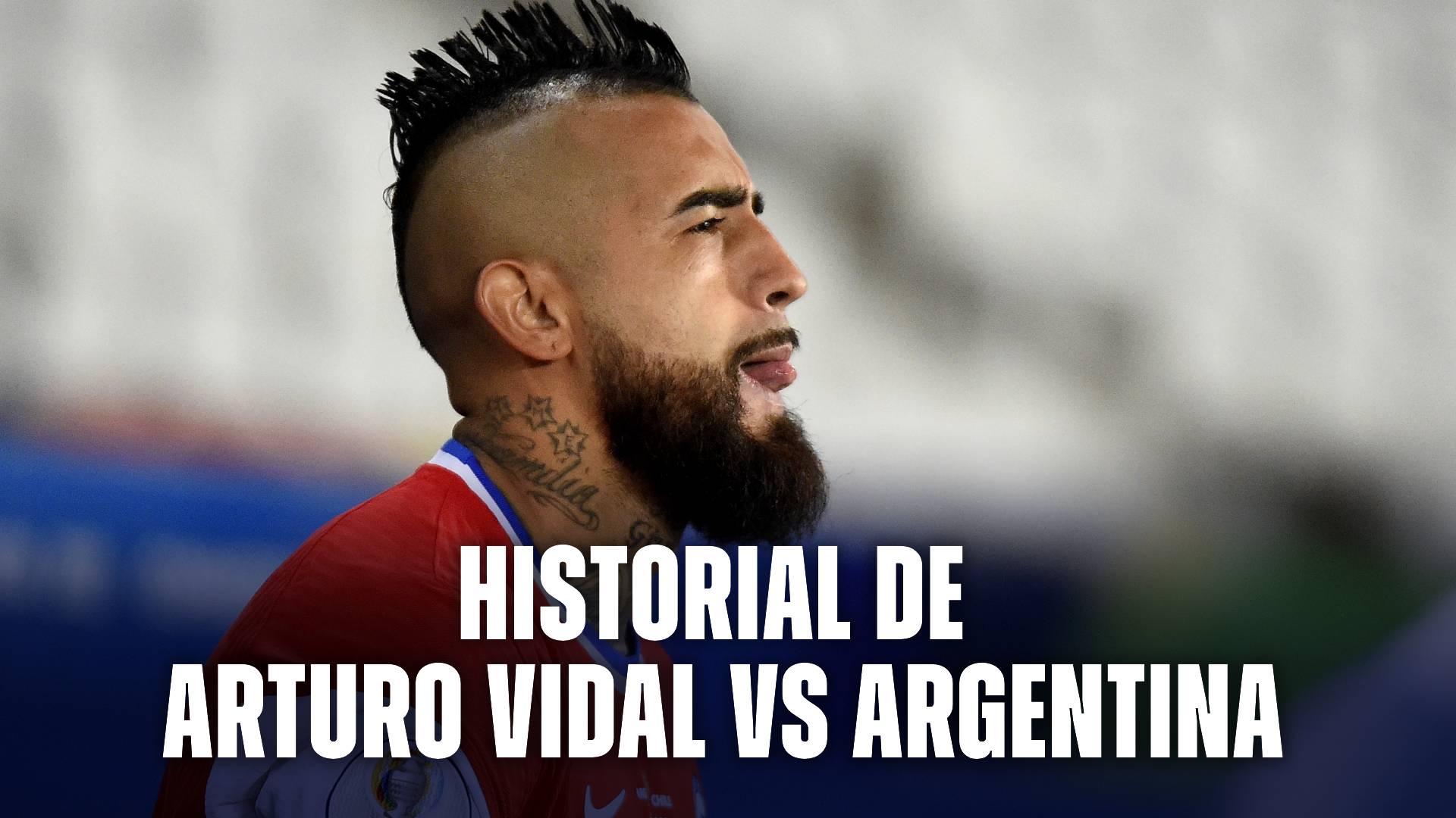 Historial de Arturo Vidal vs Argentina
