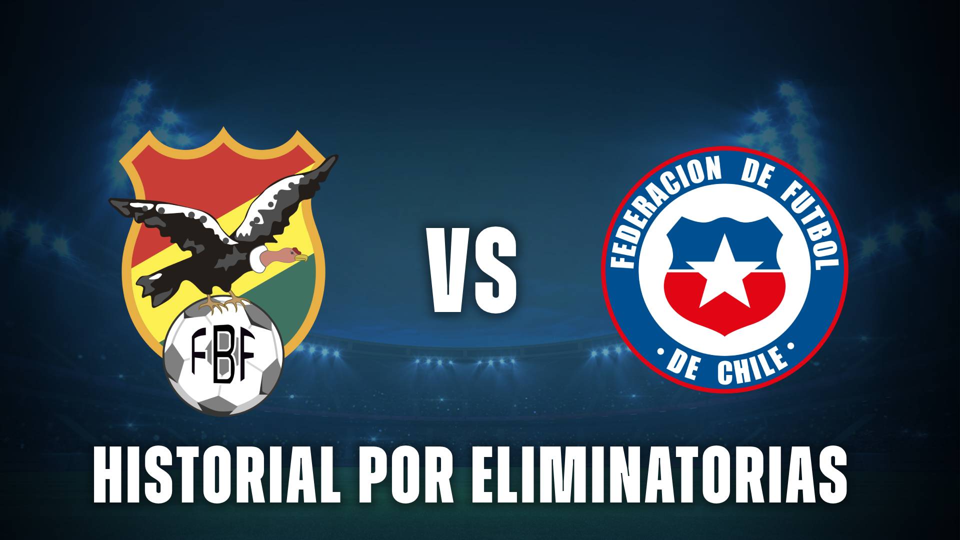 Bolivia vs Chile historial por Eliminatorias Sudamericanas