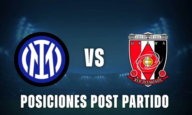 Inter vs Urawa posiciones post partido