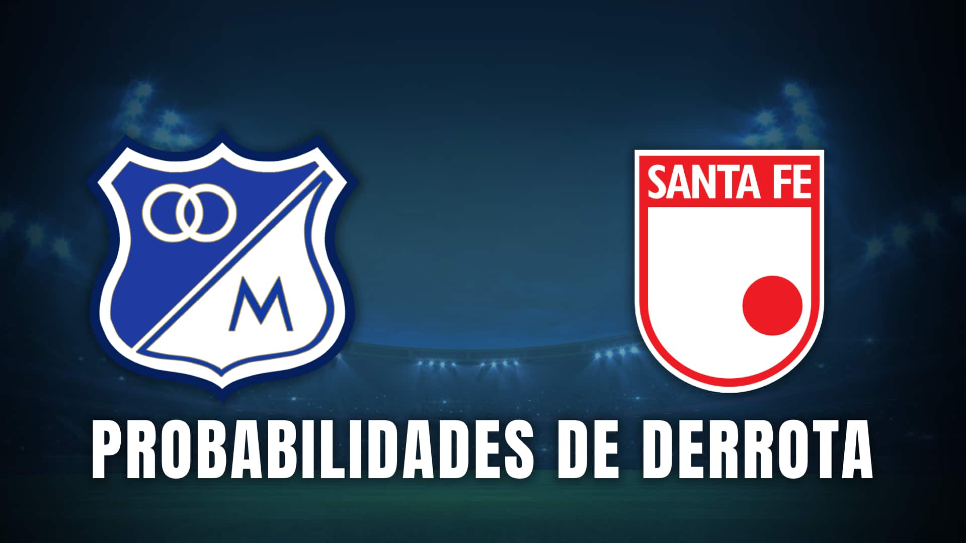 Millonarios vs santa fe probabilidad derrota