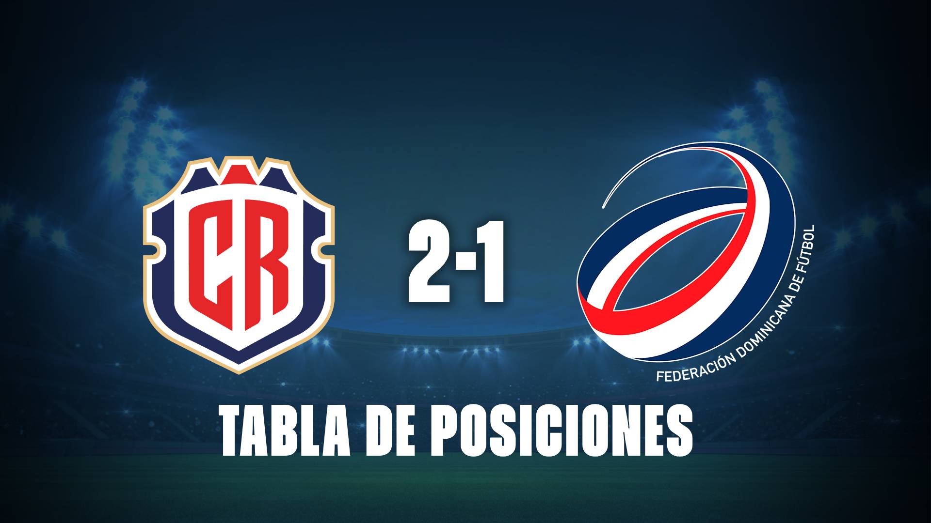Costa Rica 2-1 República Dominicana: tabla de posiciones del Grupo A de la Copa Oro 2025