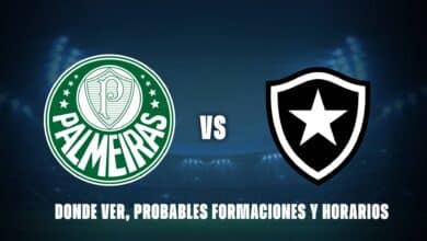Palmeiras vs Botafogo: donde ver, posibles formaciones y horarios