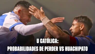 U Católica: probabilidades de perder vs Huachipato