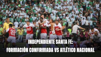 Independiente Santa Fe hoy: formación confirmada vs Atlético Nacional: