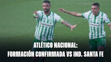 Atlético Nacional hoy: formación confirmada vs Independiente Santa Fe