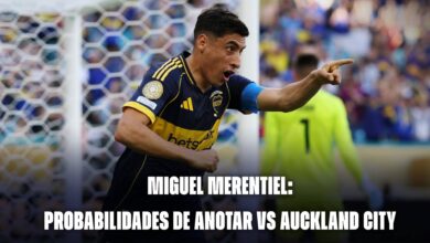 Miguel Merentiel: probabilidades de anotar vs Auckland City
