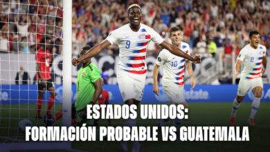 Estados Unidos: alineación probable vs Guatemala