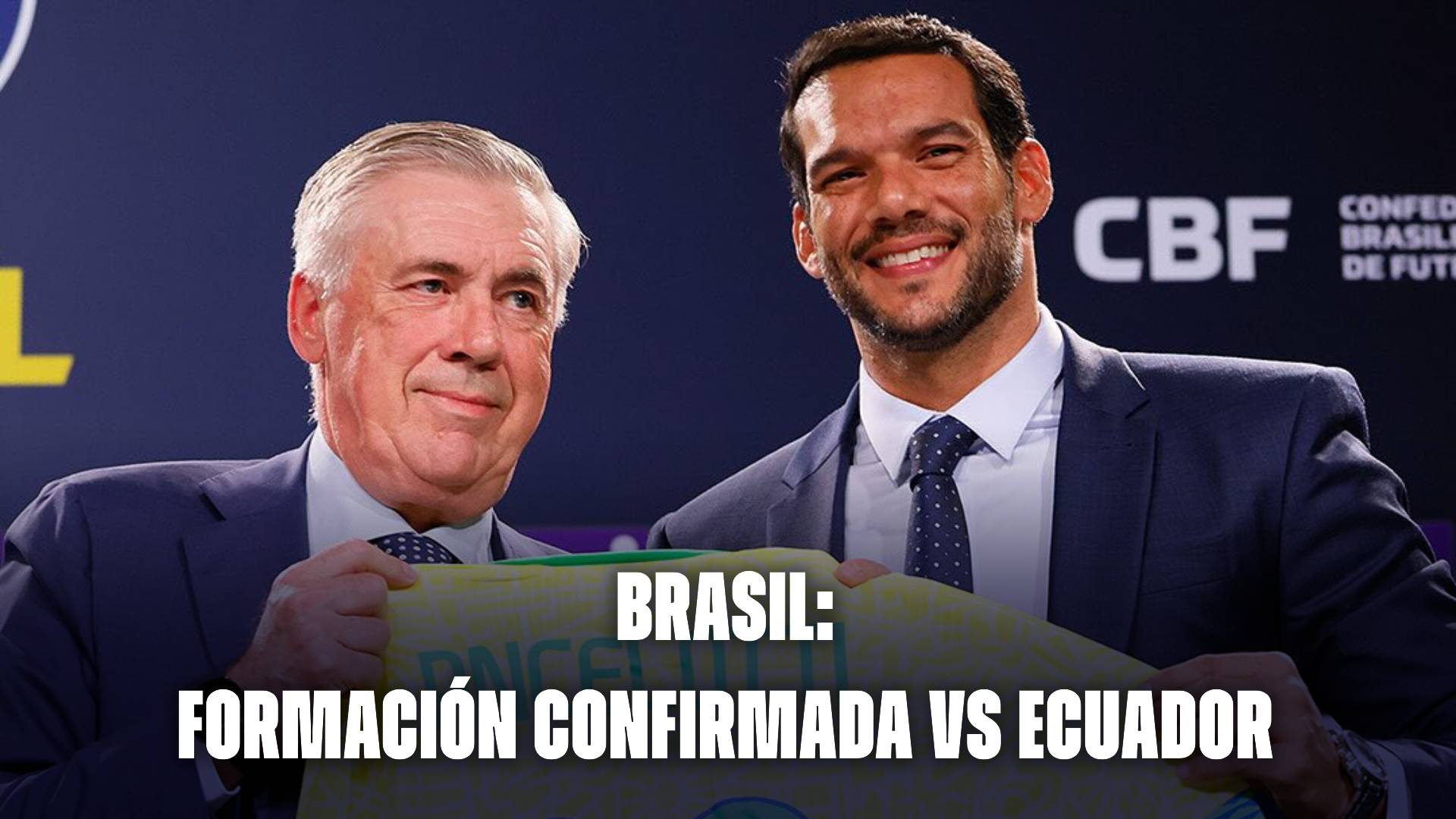 Debut de Ancelotti hoy: alineación confirmada de Brasil vs Ecuador