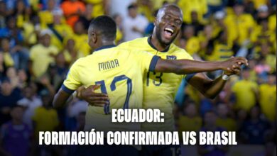 Selección de Ecuador hoy: alineación confirmada vs Brasil