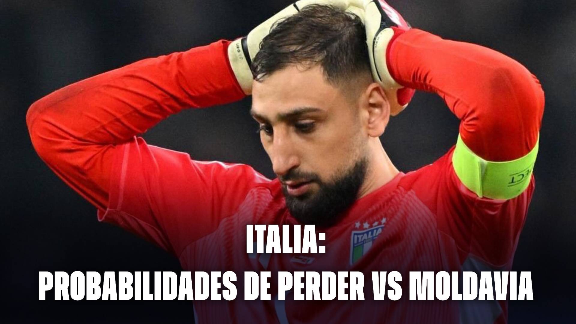 Italia: probabilidades de caer vs Moldavia en Eliminatorias